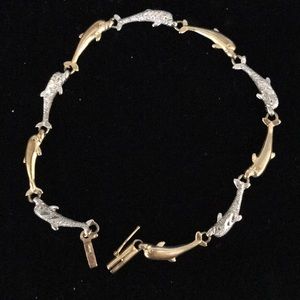 10k gold/white gold bracelet